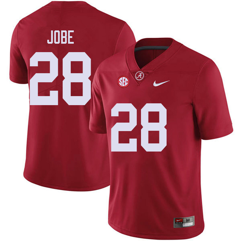 Alabama Crimson Tide Men's Josh Jobe #28 Red NCAA Nike Authentic Stitched 2018 College Football Jersey BC16H74TZ